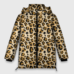 Женская зимняя куртка Oversize Пятна Дикого Леопарда