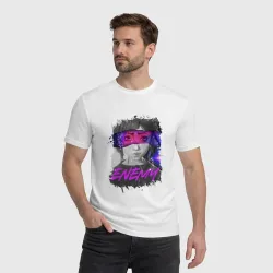 Мужская футболка хлопок Everywere My Enemy - фото 2