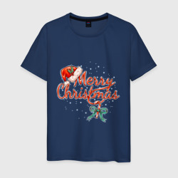 С Рождеством 2023 – Мужская футболка хлопок с принтом купить со скидкой в -20%