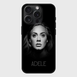 Чехол силиконовый для Apple iPhone 15 Pro Мax матовый Портрет Адель