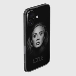 Чехол для iPhone 16 силиконовый с защитой камеры Портрет Адель - фото 2