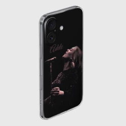 Чехол для iPhone 16 силиконовый с защитой камеры Песнь Адель поющая - фото 2