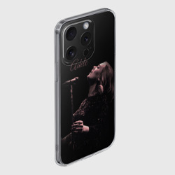 Чехол для iPhone 15 Pro силиконовый с защитой камеры Песнь Адель поющая - фото 2