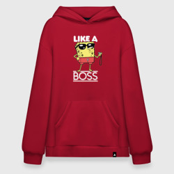 Худи SuperOversize хлопок Like a boss Губка Боб