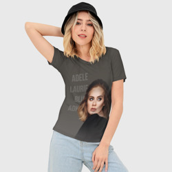 Женская футболка 3D Slim Взгляд Адель - фото 2