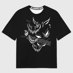 Мужская футболка oversize 3D Drain Face