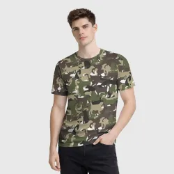 Мужская футболка 3D Камуфляж из Собак (Camouflage) - фото 2