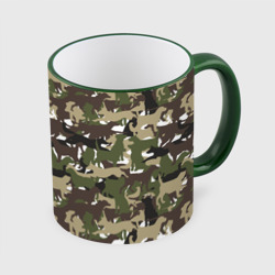 Кружка с полной запечаткой Камуфляж из Собак Camouflage