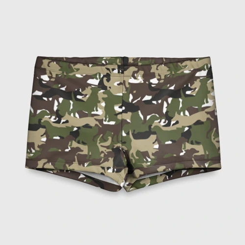 Детские купальные плавки 3D Камуфляж из Собак (Camouflage)