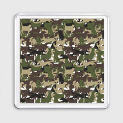 Магнит 55*55 Камуфляж из Собак Camouflage