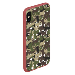 Чехол для iPhone XS Max матовый Камуфляж из Собак Camouflage - фото 2