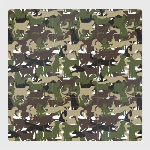 Магнитный плакат 3Х3 Камуфляж из Собак Camouflage