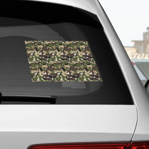 Наклейка на автомобиль Камуфляж из Собак Camouflage - фото 2