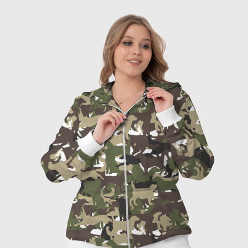 Женский костюм 3D Камуфляж из Собак Camouflage, цвет белый - фото 7