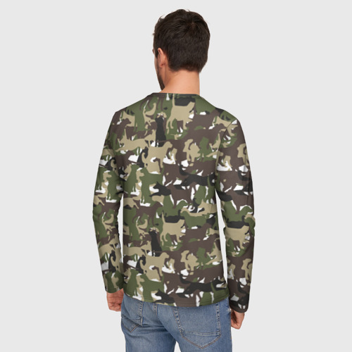 Мужской лонгслив 3D Камуфляж из Собак Camouflage, цвет 3D печать - фото 4