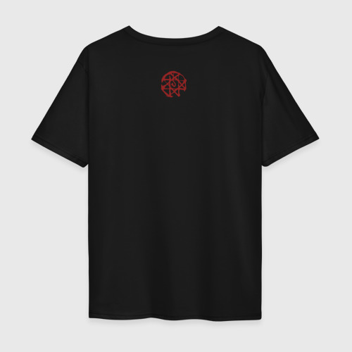 Мужская футболка хлопок Oversize Алхимик Альфонс, цвет черный - фото 2