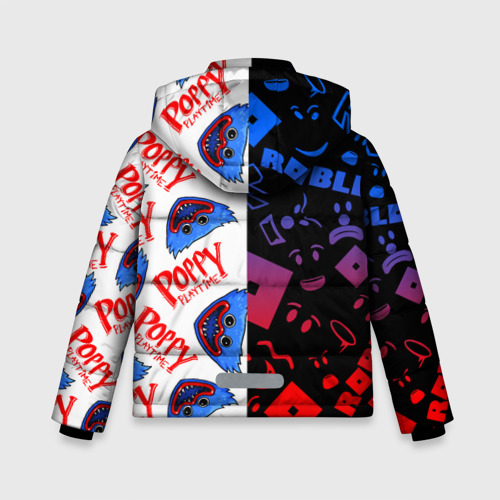 Зимняя куртка для мальчиков 3D Roblox x Poppy Playtime Роблокс Поппи плейтайм, цвет черный - фото 2