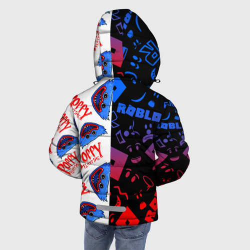 Зимняя куртка для мальчиков 3D Roblox x Poppy Playtime Роблокс Поппи плейтайм, цвет черный - фото 4