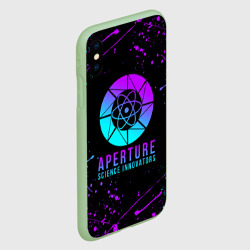 Чехол для iPhone XS Max матовый Portal neon портал неон - фото 2