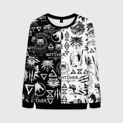 Мужской свитшот 3D The Witcher logoombing Ведьмак паттерн