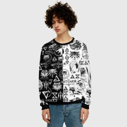 Мужской свитшот 3D The Witcher logoombing Ведьмак паттерн - фото 2
