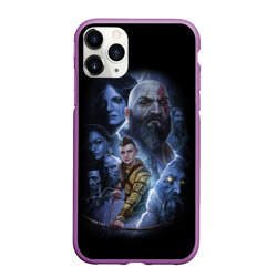 Чехол для iPhone 11 Pro Max матовый God of war Рагнарёк