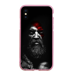 Чехол для iPhone XS Max матовый God of war: лицо Кратоса