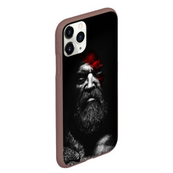 Чехол для iPhone 11 Pro Max матовый God of war: лицо Кратоса - фото 2