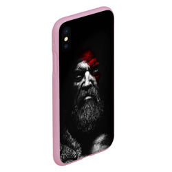 Чехол для iPhone XS Max матовый God of war: лицо Кратоса - фото 2