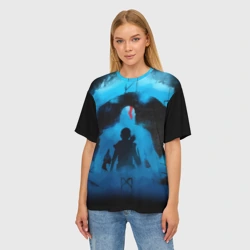 Женская футболка oversize 3D Бог войны Рагнарёк God of war - фото 2