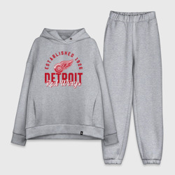 Женский костюм хлопок Oversize Detroit Red Wings Детройт Ред Вингз