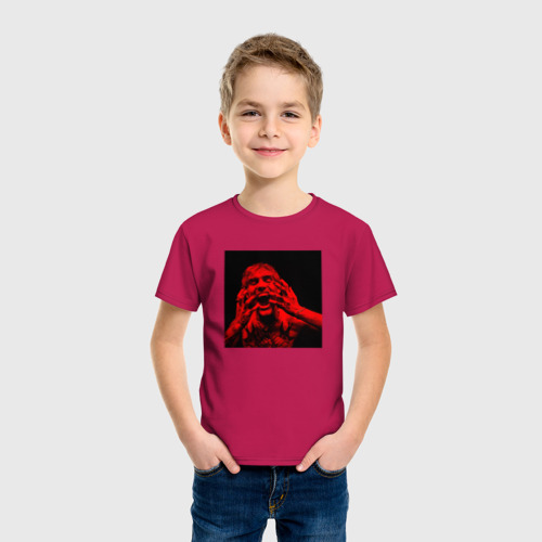 Детская футболка хлопок Lovv66 физикал пэйн, цвет маджента - фото 3