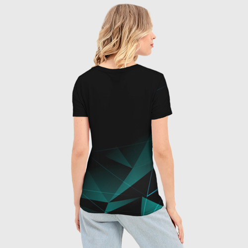 Женская футболка 3D Slim Инфинити, Infiniti геометрия, цвет 3D печать - фото 4
