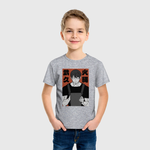 Детская футболка хлопок с принтом Лейтенант Хинава, фото на моделе #1