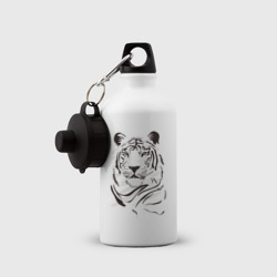 Бутылка спортивная тигр черно-белый - фото 2