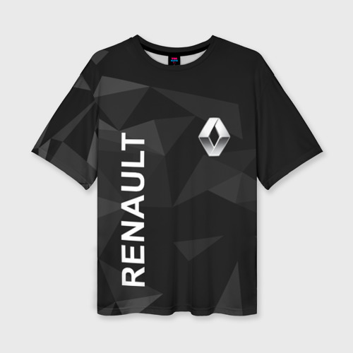 Женская футболка oversize 3D Renault, Рено, цвет 3D печать