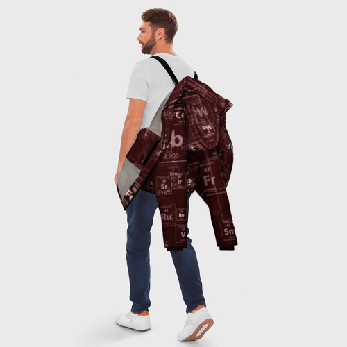 Мужская зимняя куртка 3D Fe - Таблица Менделеева, цвет светло-серый - фото 5