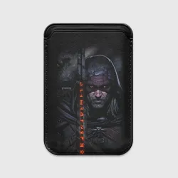 Картхолдер Magsafe магнитный Ведьмак и чёрный волк the Witcher wolf