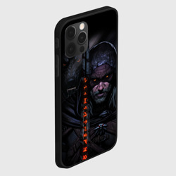 Чехол для iPhone 12 Pro Max Ведьмак и чёрный волк the Witcher wolf - фото 2