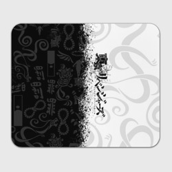Прямоугольный коврик для мышки Токийские мстители лого чёрно белое