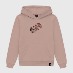 Женская толстовка хлопок Инь-Янь Кота Шредингера