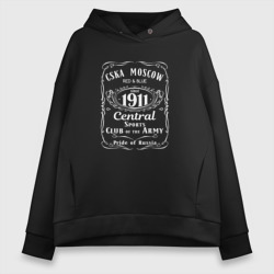 Женское худи Oversize хлопок CSKA moscow since 1911