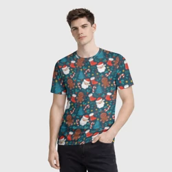 Мужская футболка 3D Покрыто новым годом! - фото 2