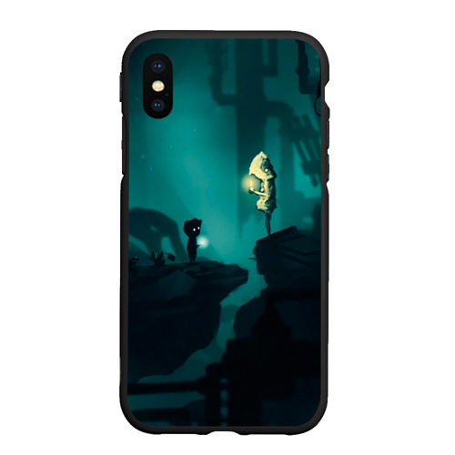 Чехол для iPhone XS Max матовый Limbo x Little Nightmares, цвет черный