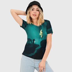 Женская футболка 3D Slim Limbo x Little Nightmares - фото 2