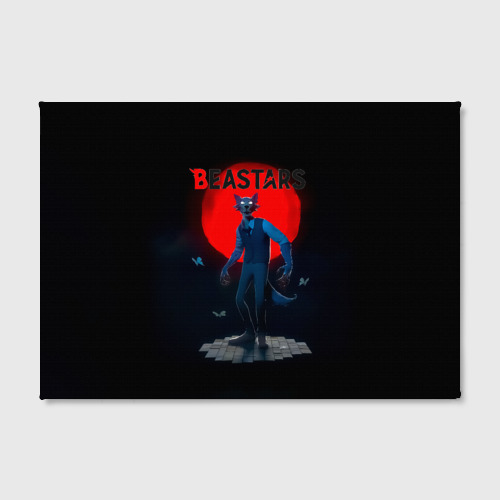 Холст прямоугольный Кровавая луна Легоси Beastars, цвет 3D печать - фото 2