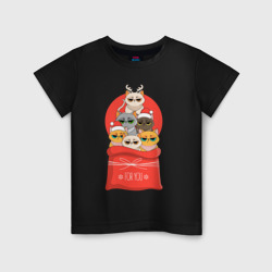 Детская футболка хлопок Christmas Cats