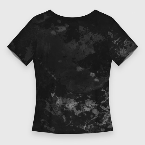 Женская футболка 3D Slim Infiniti, Инфинити Черно серый фон, цвет 3D печать - фото 2