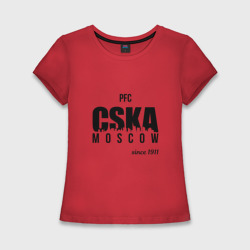 Женская футболка хлопок Slim CSKA since 1911