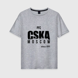 Женская футболка хлопок Oversize CSKA since 1911